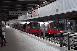 Stratford station MMB 50 1996 Stock.jpg