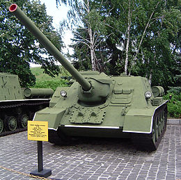 SU-100 v múzeu veľkej vlasteneckej vojny v Kyjeve.