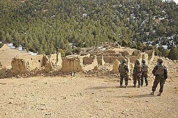 English: Suspected Taliban safehouse in Khost,...