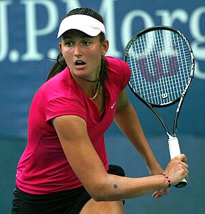 Szabina Szlavikovics at the 2013 US Open.jpg