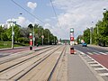 Čeština: Zastávka Hotel Golf dc, tramvajová trať Kotlářka – Sídliště Řepy English: Hotel Golf tram stop, tram track Kotlářka – Sídliště Řepy