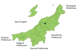 Minamikanbara - Carte