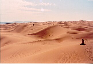 Southern edge of the Tengger Desert