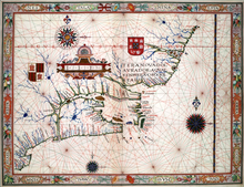 The Portuguese mapped and claimed Canada in 1499 and the 1500s. Terra Nova e Labrador 01.png