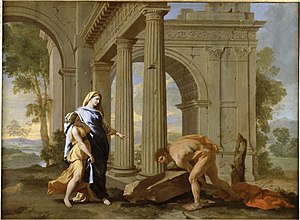 Tésée retrouve l'épée de son pere - Poussin - c1638.jpg