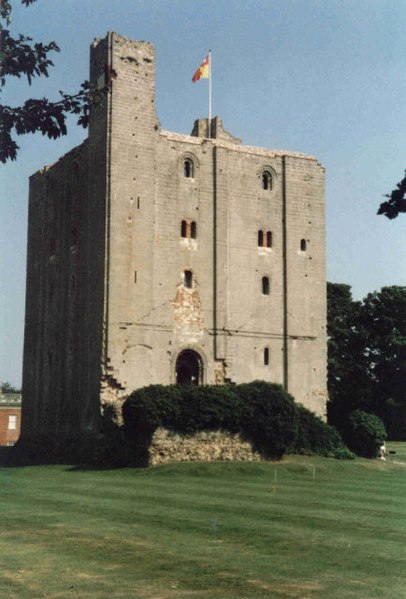 The surviving keep of Hedingham Castle, the de Vere family seat since the Norman Conquest