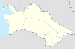 Babarap trên bản đồ Turkmenistan