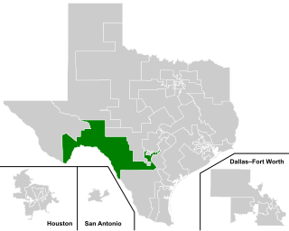 <span class="mw-page-title-main">Texas Senate, District 19</span> American legislative district