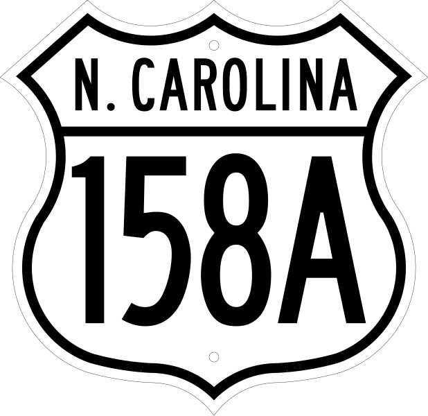 File:US 158A North Carolina 1950.svg