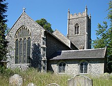 village du Suffolk en Angleterre