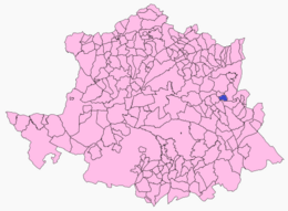 Valdehúncar - Carte