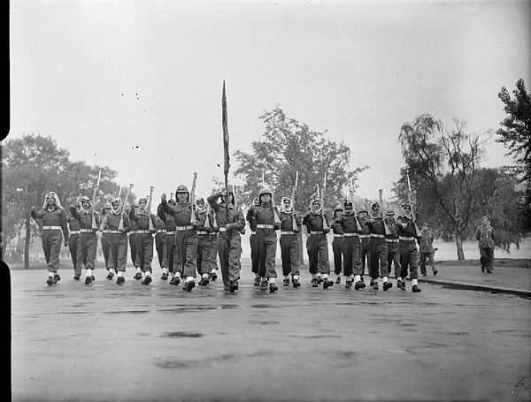 Units from Jordan's Arab Legion take part in the Victory March in London in 1946
