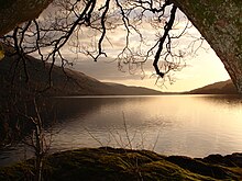Loch Lomond in Scotland forms a relatively isolated ecosystem. The fish community of this lake has remained unchanged over a very long period of time. View of loch lomond.JPG