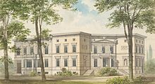 Die Villa Joachim, Entwurfszeichnung des Architekten Richard Lucae, 1871 (Quelle: Wikimedia)