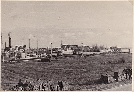 The 4th Vorpostenflotille in the Fischereihafen of Bremerhaven in 1940