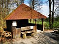 9 April 2020 (according to Exif data) File:Waldhütte Wanderhütte bei Hochhausen (Tauberbischofsheim).jpg