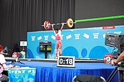 Deutsch: Gewichtheben bei den Olympischen Jugendspielen 2018; Tag 1, 7. Oktober 2018; Jungen 56 kg English: Weightlifting at the 2018 Summer Youth Olympics at 7 October 2018 – Boys' 56 kg