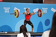 Deutsch: Gewichtheben bei den Olympischen Jugendspielen 2018; Tag 2, 10. Oktober 2018; Jungen 62 kg English: Weightlifting at the 2018 Summer Youth Olympics at 8 October 2018 – Boys' 62 kg