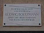 Ludwig Boltzmann - Gedenktafel