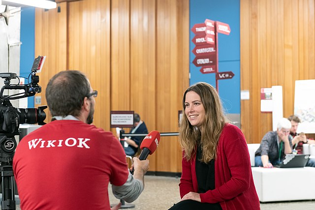 Für den Blick sogar als Interviewführer eingesprungen