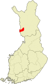 Ylitornio Finlandiako mapan