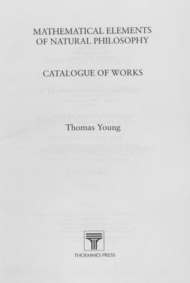 Thomas Young: Elämä, Työ, Lähteet