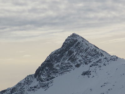 Älplihorn vom Sertig Tal aus gesehen.