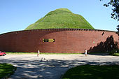 Kościuszko Mound, Kraków. Note the visitors in the foreground for scale.