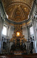 Cattedra di San Pietro.  1657-1666.  Architetto J. L. Bernini.