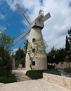 The Montefiore Windmill is a landmark windmill in Jerusalem, Israel