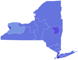 2012 United States Senate election in New York by Congressional District.svg