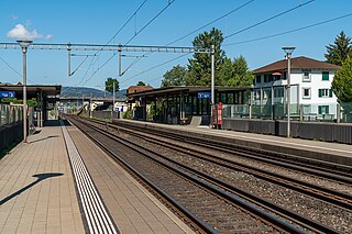 Itingen railway station Railway station in Switzerland