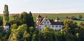 Deutsch: Burg Laibach von der gegenüberliegenden Seite des Laibachtals gesehen
