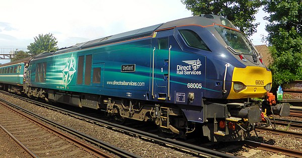 A DRS Class 68 locomotive