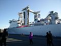 View from the pier of replenishment ship Taihu (889) when she was in Victoria, British Columbia, as part of an international goodwill visit between Canada and China.