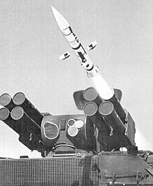 Tir d'un missile en 1987 au centre de lancement de White Sands.