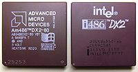Dwaj główni rywale – AMD Am486 DX2 i Intel 486 DX2