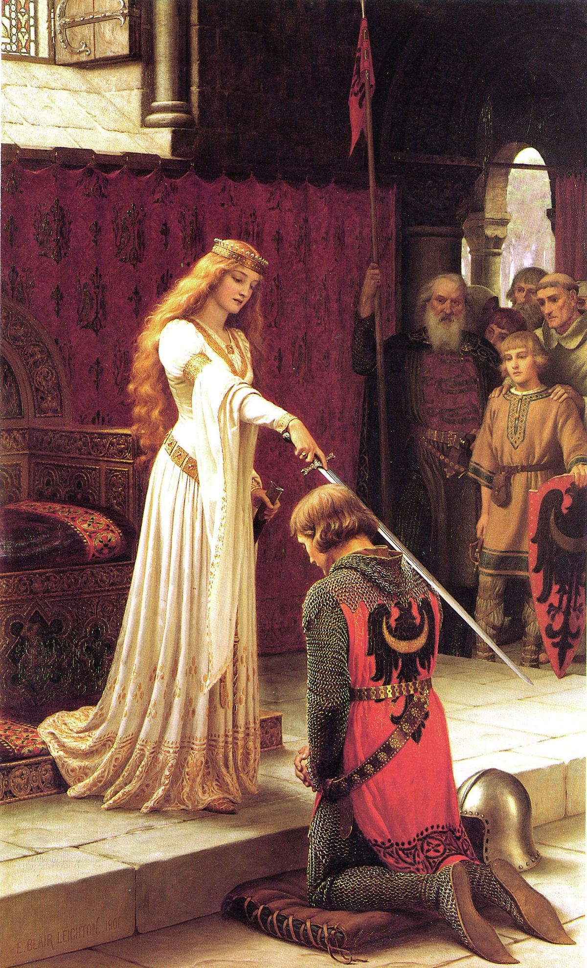 A Ordenação de um Cavaleiro de Edmund Leighton