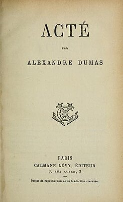 титульный лист 1-го французского издания, 1839