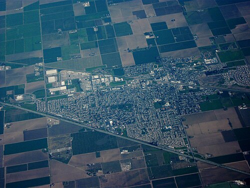 Aerial view of Dixon