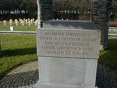 Plaque commémorative allemande.
