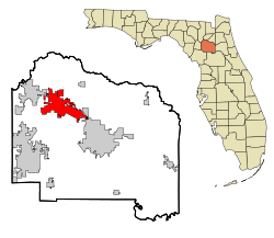 Alachua County Florida Incorporated and Unincorporated areas Alachua Highlighted.svg