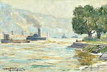 Vue sur le Rhin (sans date)