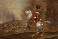 Chasseur à cheval des gardes napoléoniennes.