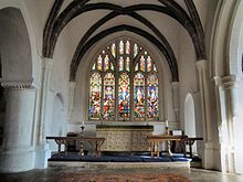 The altar and East Window in 2016 Altar St Marys Guildford.jpg