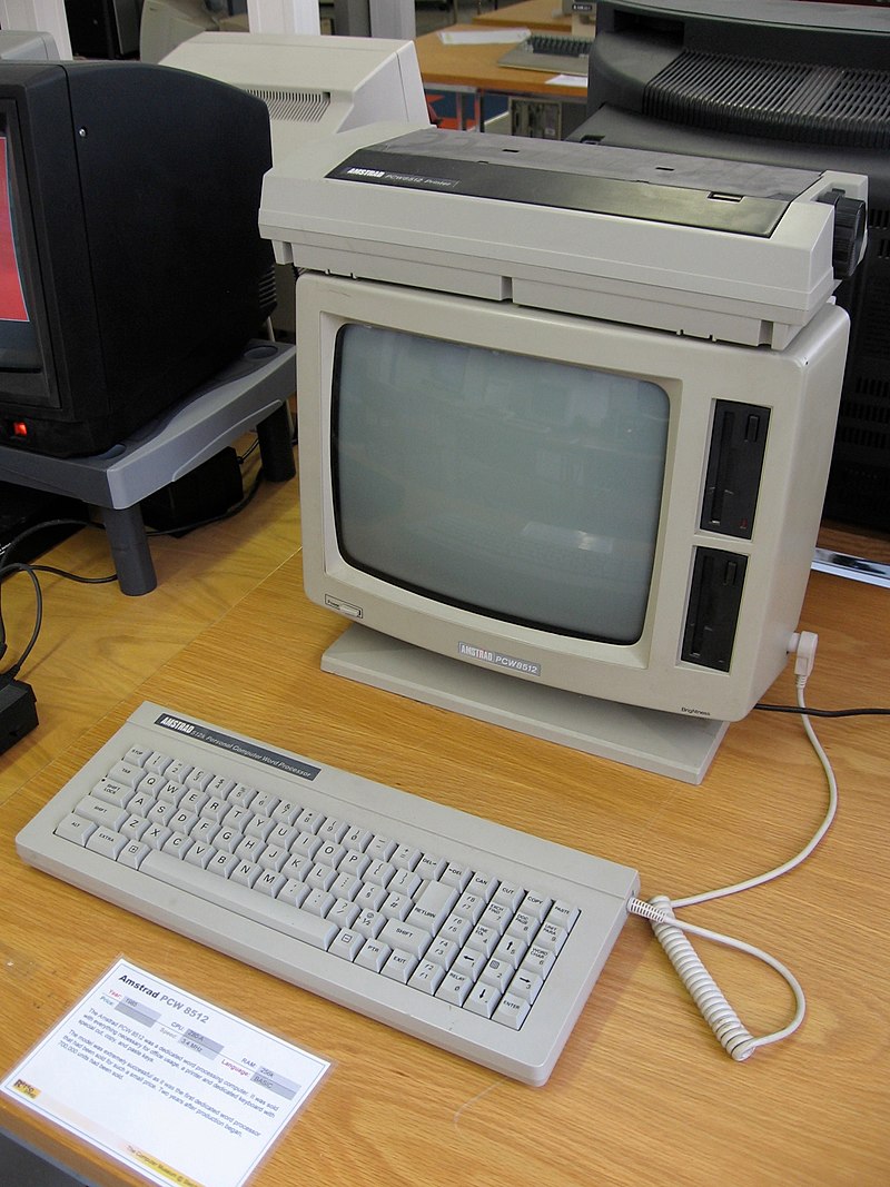 Amstrad PCW8512 in a museum