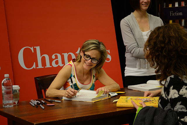 Sedaris at a book signing for Simple Times: Crafts for Poor People in 2010