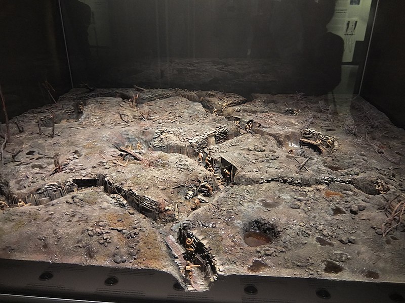 File:Another look at bunkers in war ravaged countryside diorama (24238916363).jpg