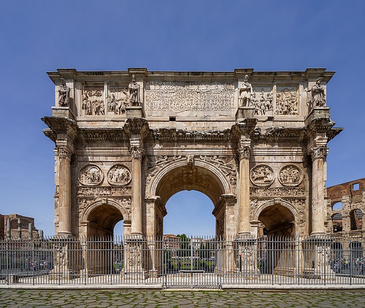 File:Arch of Constantine (Rome) - South side, from Via triumphalis.jpg