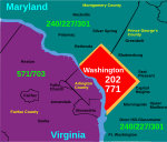 Area codes 202 and 771